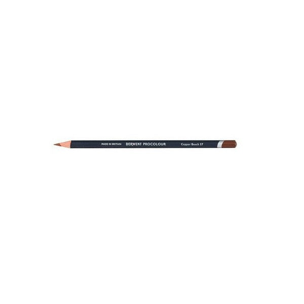 Derwent Procolour Pencil Copper Beech Box of 6. Derwent Procolour Copper Beech pencils box of 6 front view.