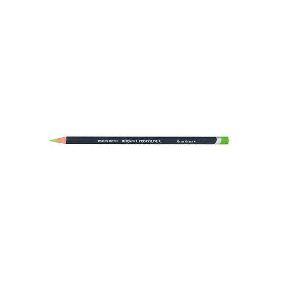 Derwent Procolour Pencil Grass Green Box of 6. Derwent Procolour Grass Green pencil box of 6, front view.
