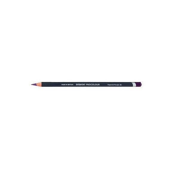 Derwent Procolour Pencil Imperial Purple Box of 6. Derwent Procolour Imperial Purple pencils box of 6 front view.