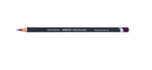 Derwent Procolour Pencil Imperial Purple Box of 6. Derwent Procolour Imperial Purple pencils box of 6 front view.