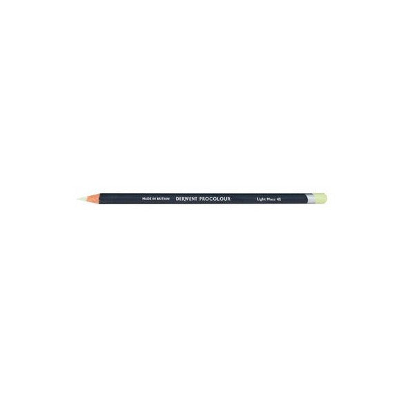 Derwent Procolour Pencil Light Moss Box of 6. Derwent Procolour Light Moss pencils box of 6 front view.