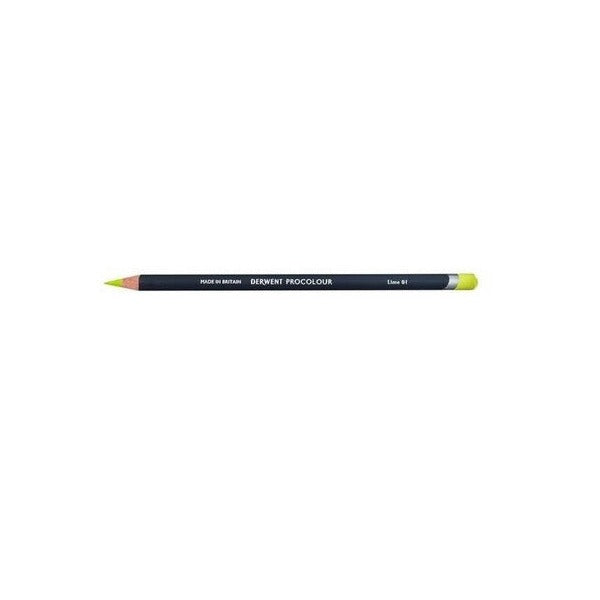 Derwent Procolour Pencil Lime Box of 6. Derwent Procolour Lime pencils box of 6 front view