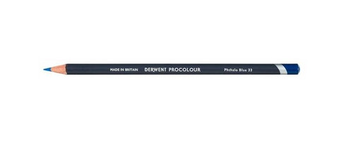 Derwent Procolour Pencil Phthalo Blue Box of 6. Derwent Procolour Phthalo Blue pencils box of 6 on a white background.