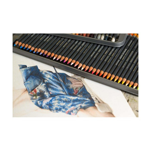 Derwent Procolour Pencil Salmon Box of 6. Artist using Derwent Procolour Salmon pencil on illustration.