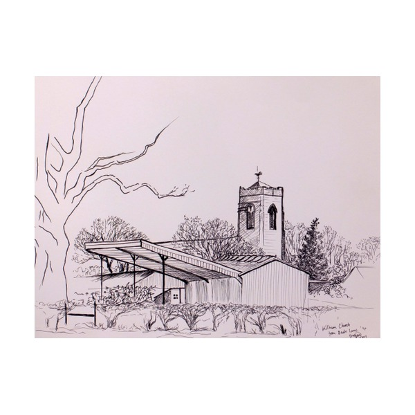 Derwent Academy Sketching Paper A5 Landscape 30 Sheets Pack of 5. Derwent Academy A5 landscape sketching pad alongside graphite pencils on a wooden desk surface.