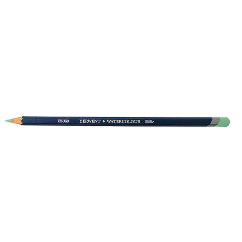 Derwent Academy Watercolour Pencil Water Green Box of 6. Derwent Academy Watercolour Pencil Water Green shade 44 box of 6 front view.