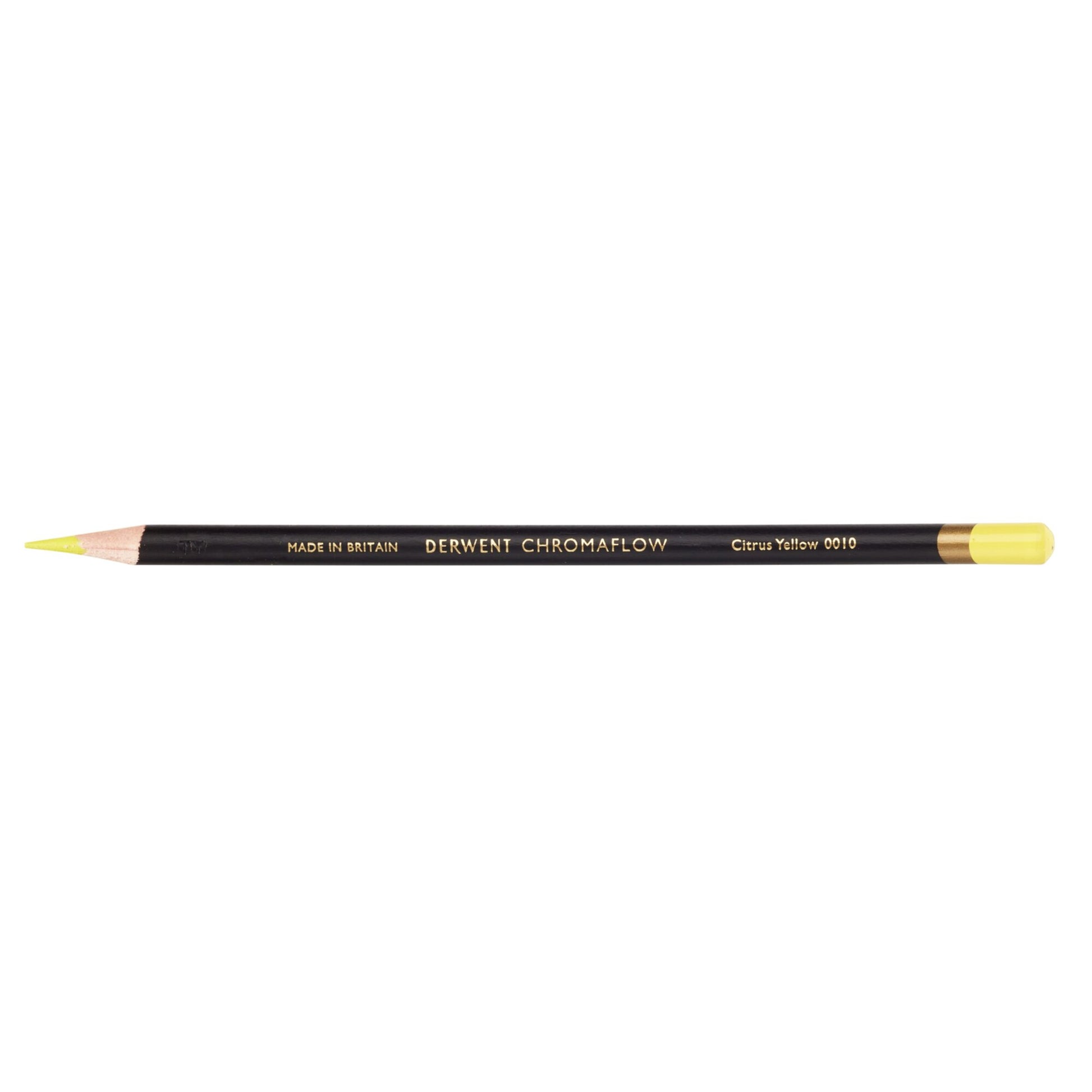 Derwent Chromaflow Pencil in Citrus Yellow, box of 6