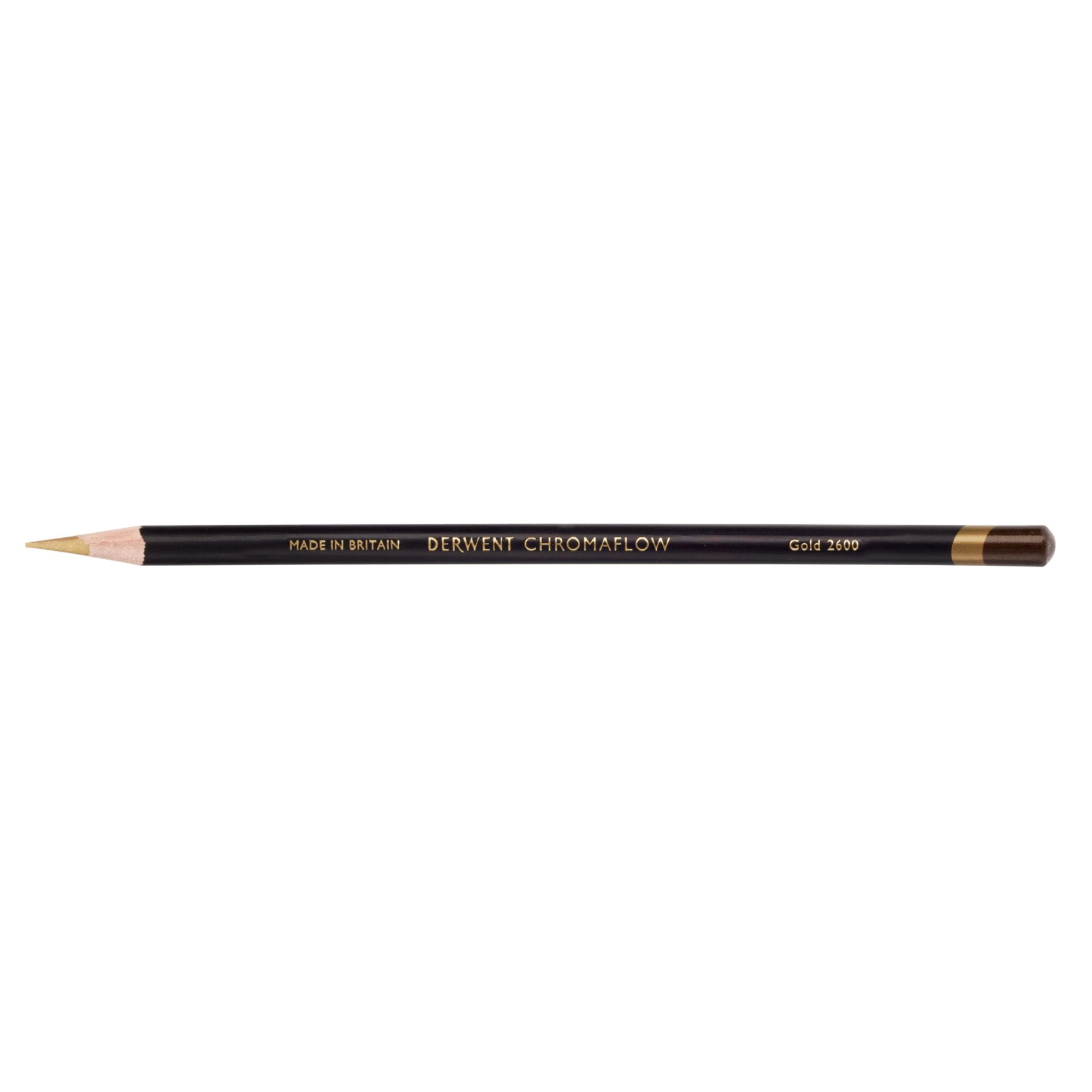 Derwent Chromaflow Pencil in Gold, box of 6
