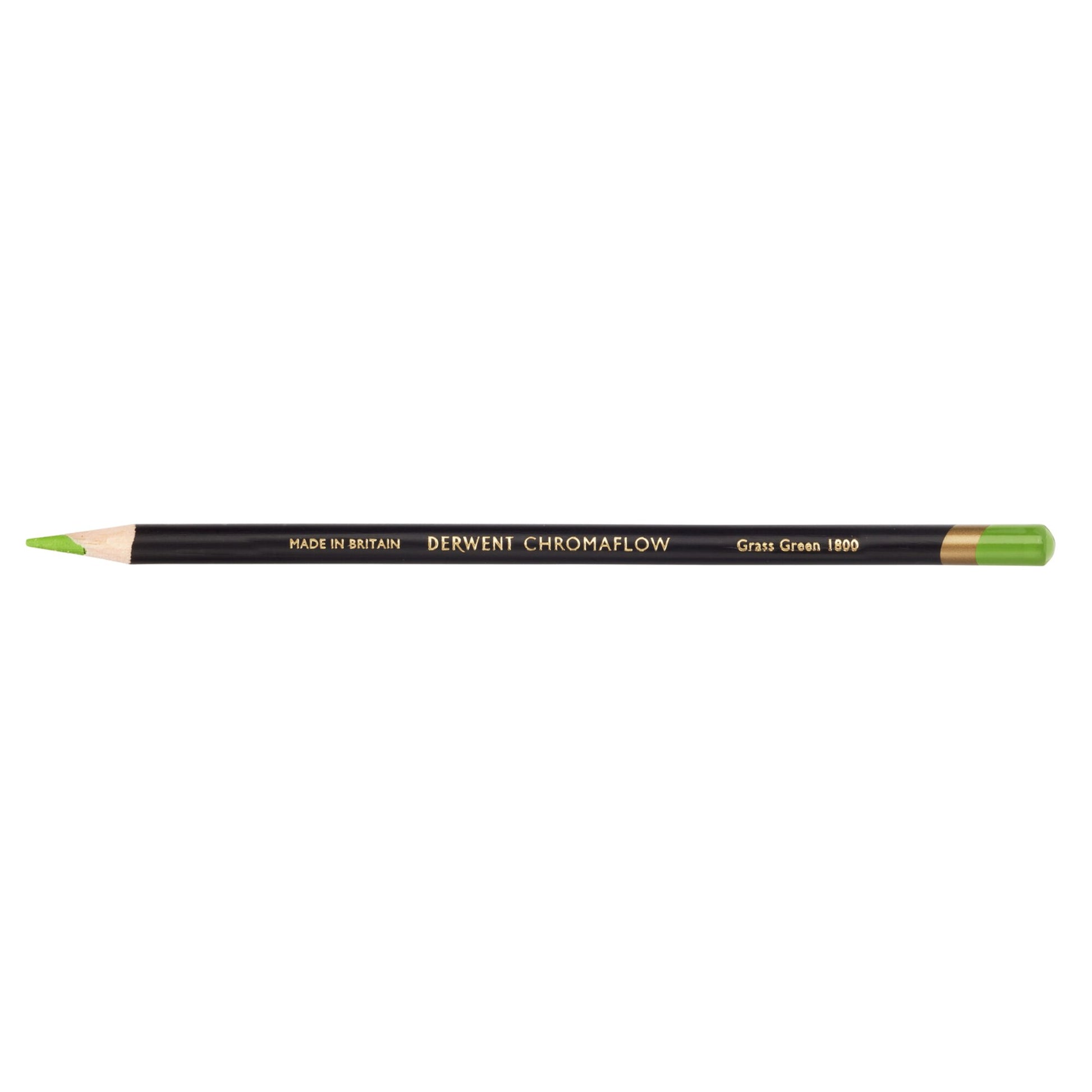 Derwent Chromaflow Pencil in Grass Green, box of 6