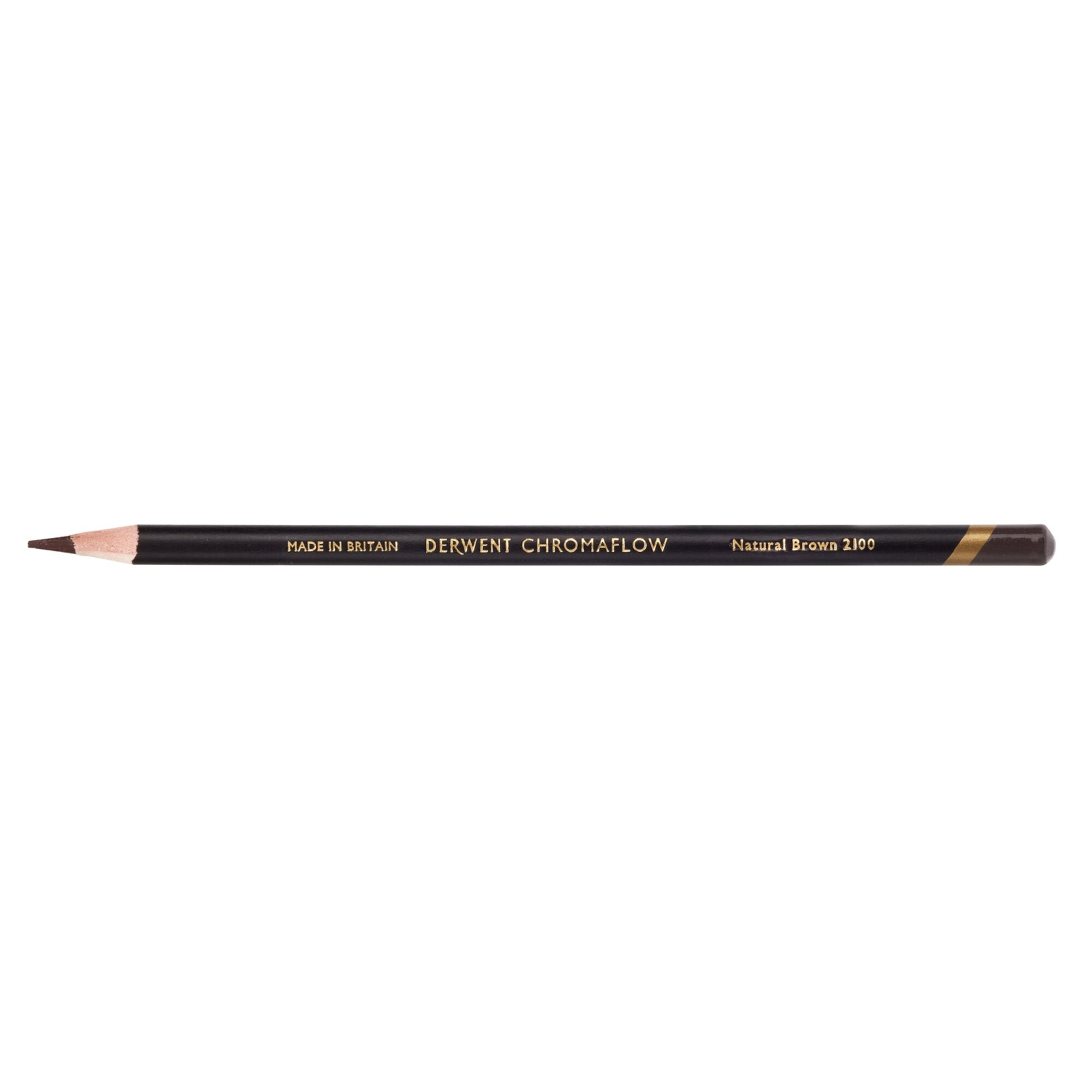Derwent Chromaflow Pencil in Natural Brown, box of 6