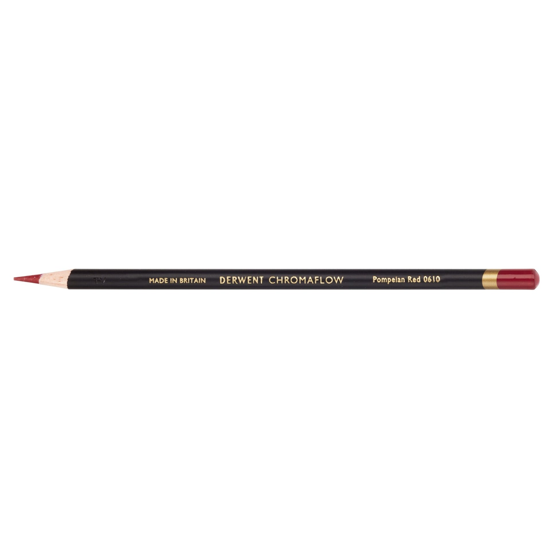 Derwent Chromaflow Pencil in Pompeian Red, box of 6