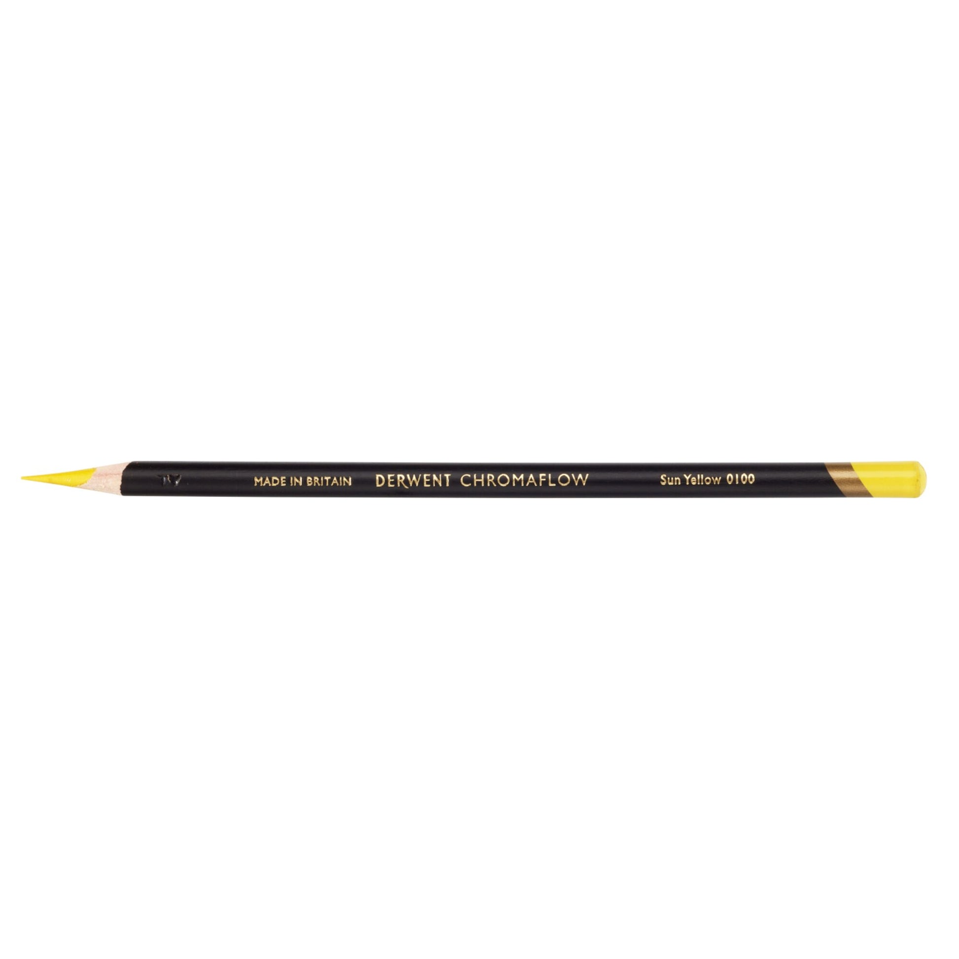 Derwent Chromaflow Pencil in Sun Yellow, box of 6