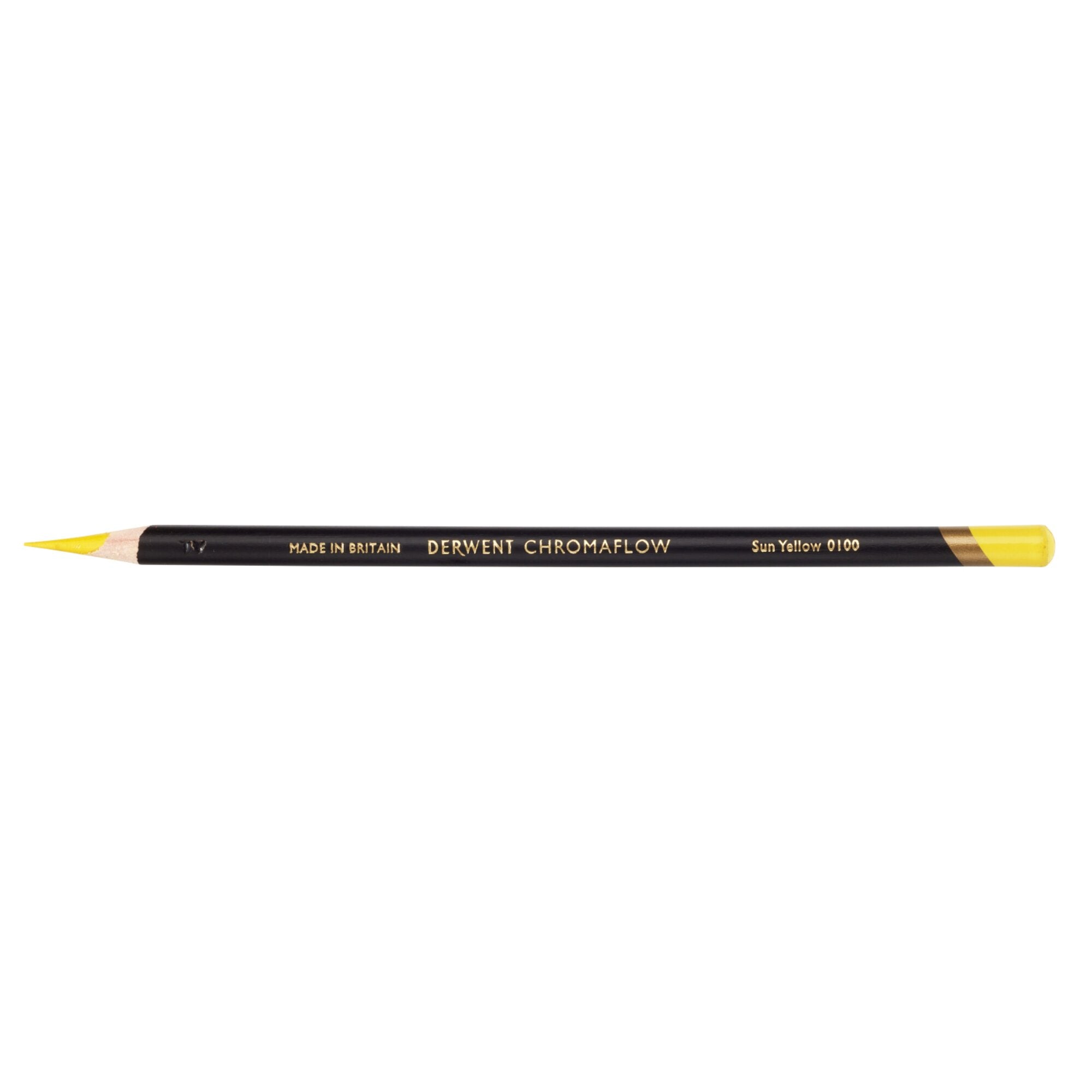 Derwent Chromaflow Pencil in Sun Yellow, box of 6