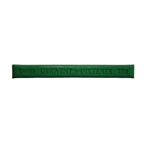 Single Derwent Inktense Block in Felt Green, side view of the square stick with DERWENT INKTENSE and colour number 1530 embossed along it