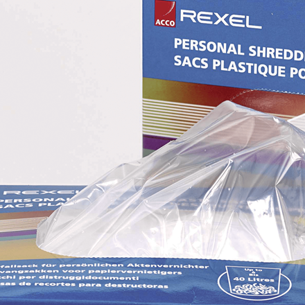 Rexel Shredder Bag Plastic AS100 Pack of 100