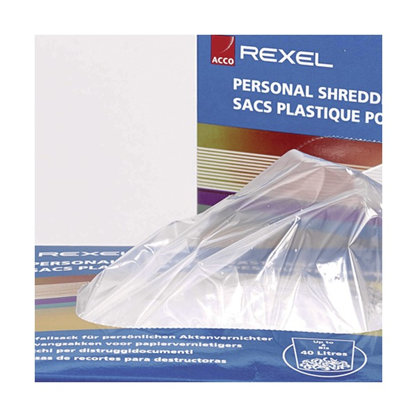 Rexel Shredder Bag Plastic AS1000 Pack of 50