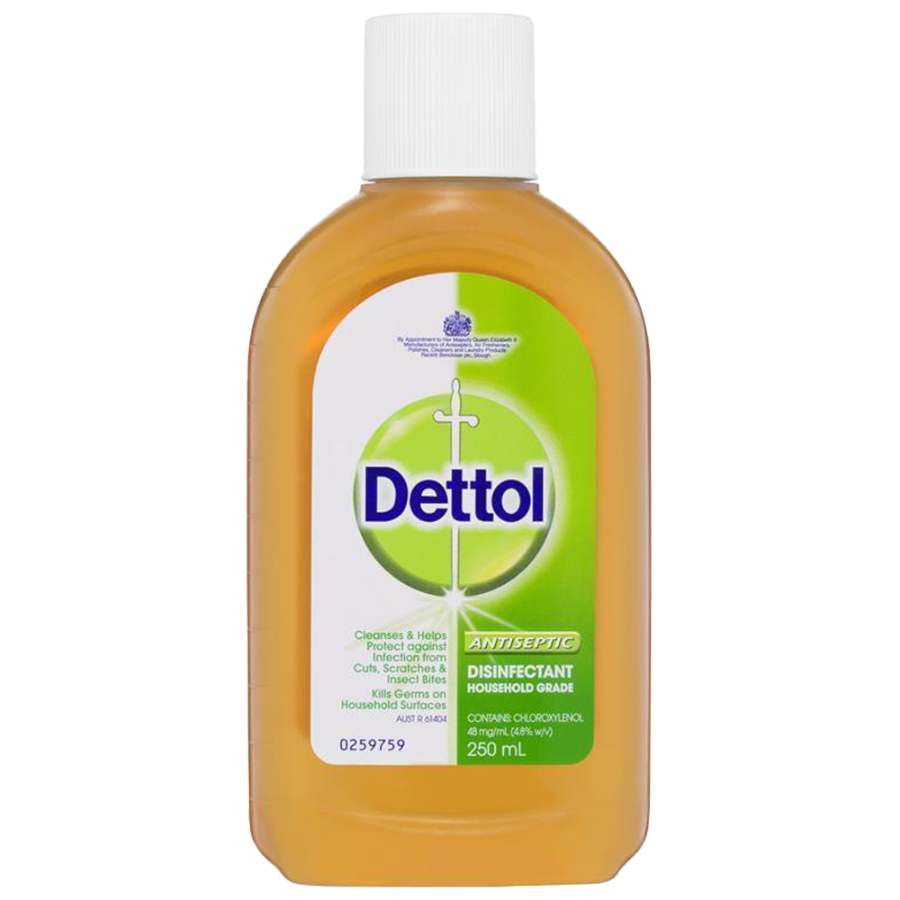 Dettol Antiseptic Disinfectant Liquid 250ml trusted multipurpose antiseptic for wound cleaning and surface disinfection