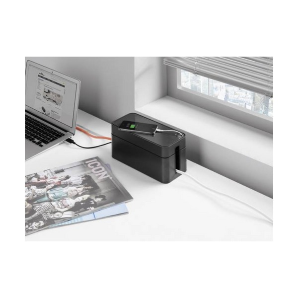Durable Cavoline Cable Box S open view revealing interior space for power board and cables