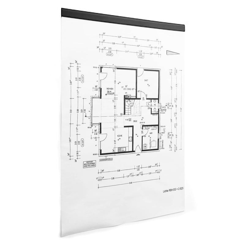 Durable DURAFIX Rail A4 297mm Black Pack of 5 - image 2