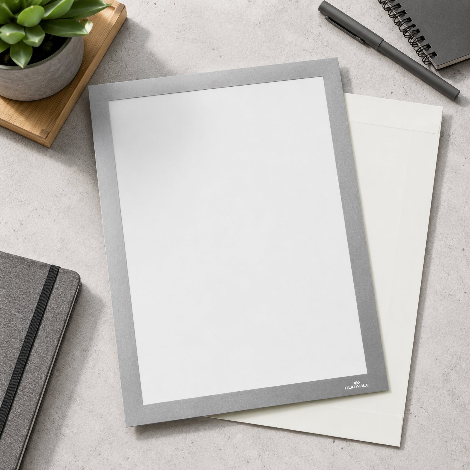 Durable DURAFRAME Grip A4 Silver Document Frame Pack 1 - image 5