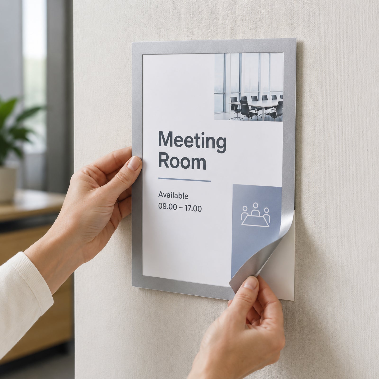 Durable DURAFRAME Grip A4 Silver Document Frame Pack 1 - image 6