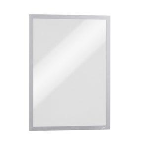 Durable Duraframe Magnetic A3 frame in silver, shown empty and front on against a white background