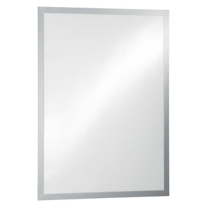 Durable Duraframe Poster 50 x 70cm frame with a silver border, shown empty and front on against a white background