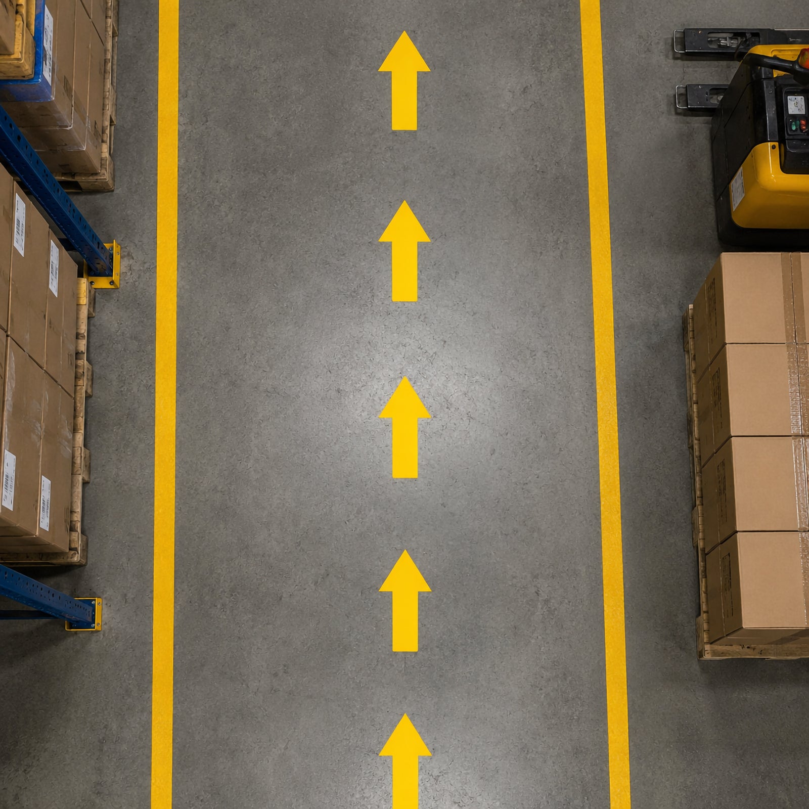 Durable Floor Marking Shape Arrow Yellow Pack 10 - image 4