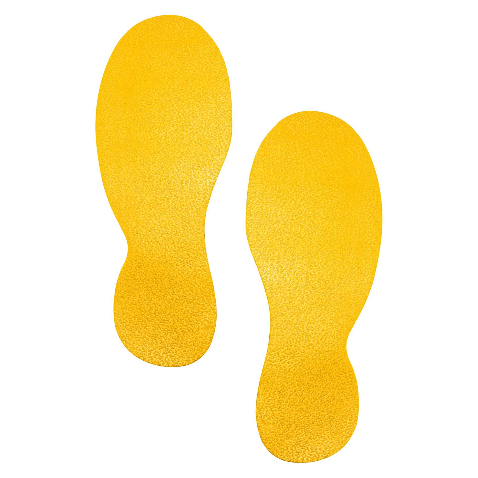 Durable Floor Marking Shape Foot Yellow Pack 10 - image 1