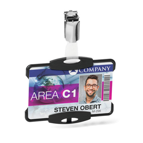 Box of 10 Durable ECO ID card holders with Blue Angel environmental certification