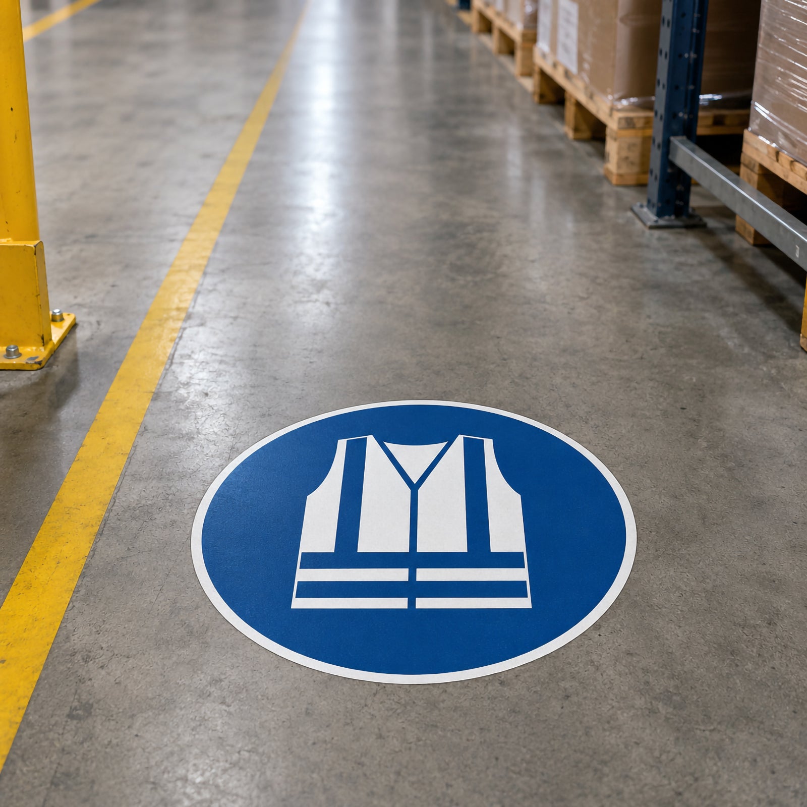 Durable Marking Sign Use Safety Vest Blue - image 2