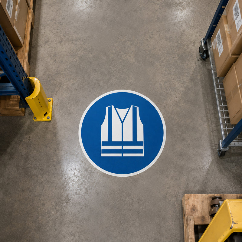 Durable Marking Sign Use Safety Vest Blue - image 4