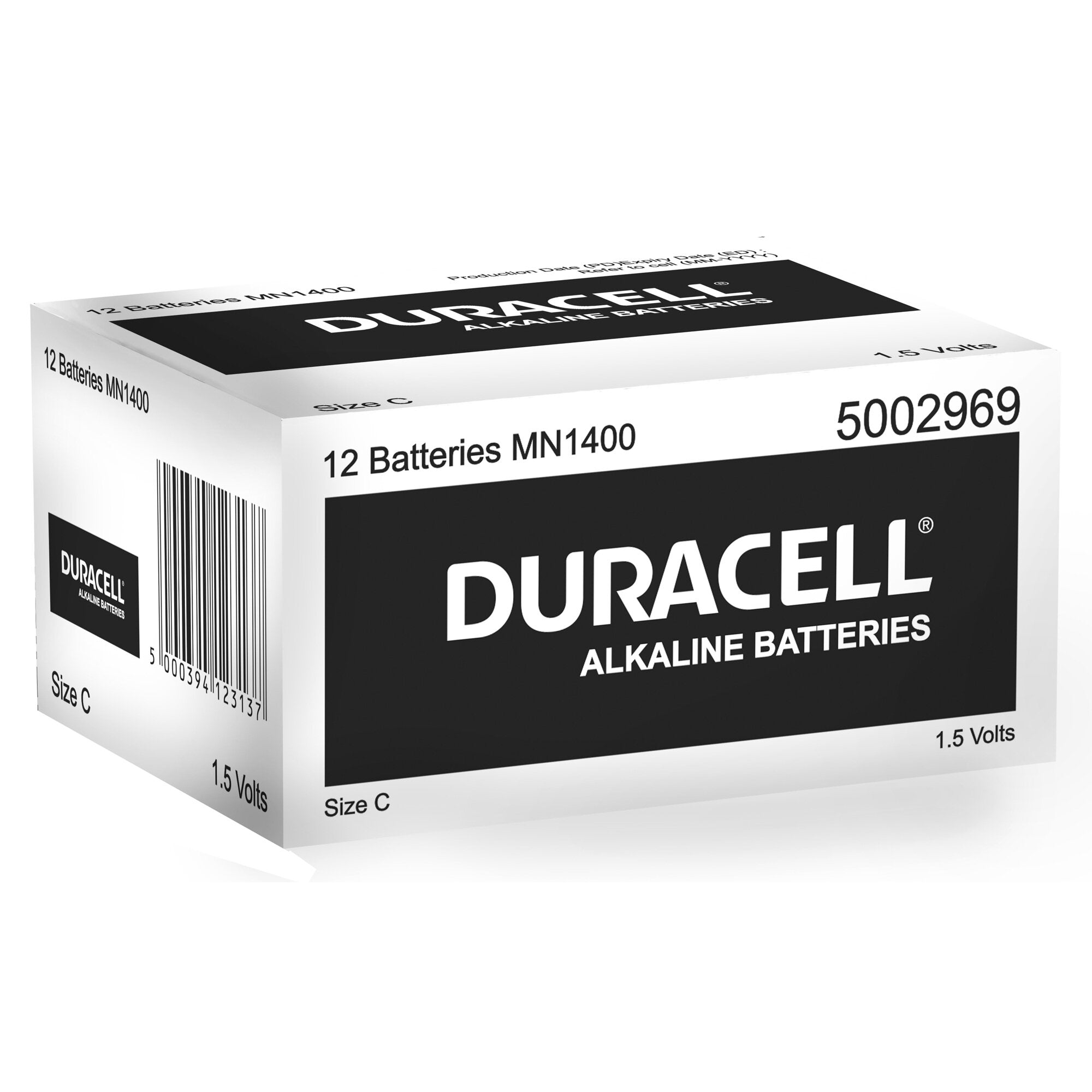 Duracell Coppertop Alkaline C Batteries Pack of 12