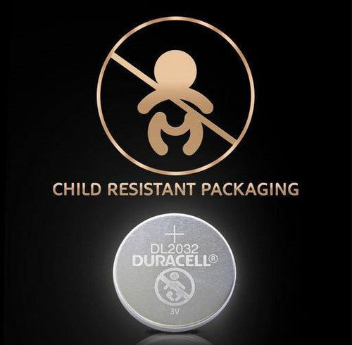 Duracell 2032 coin batteries size reference 20mm x 3.2mm