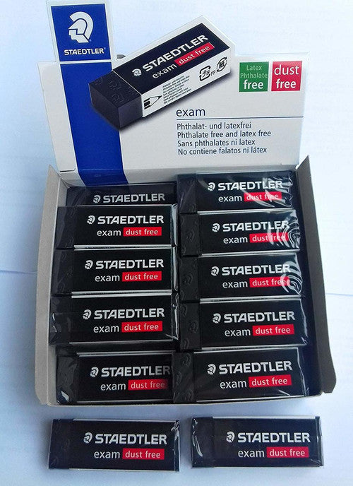 Staedtler 526 E20 Exam Black Eraser 65 x 23 x 13mm Box of 20