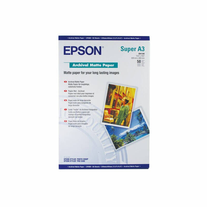 Epson S041340 Archival Matte Paper A4 50 Sheets