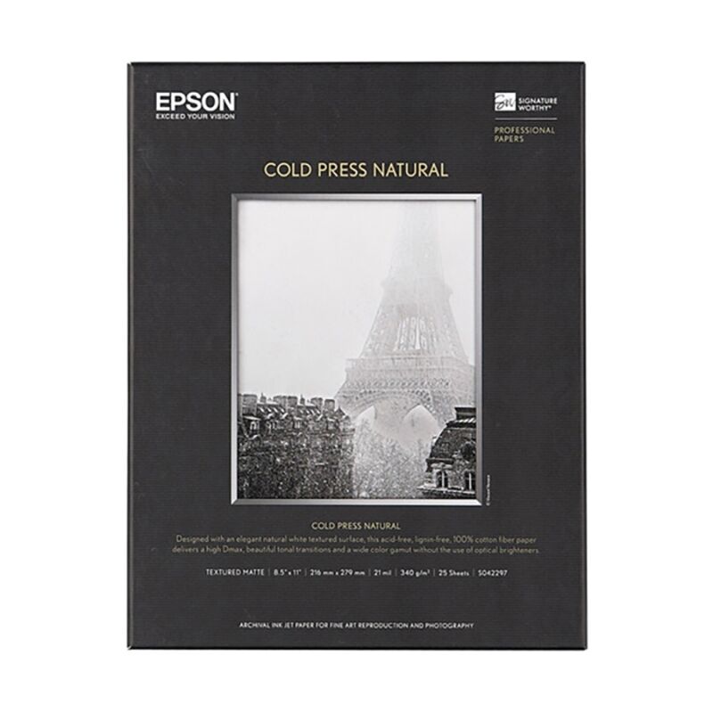 Epson S042298 Fine Art Cold Press Natural A4 25 Sheets