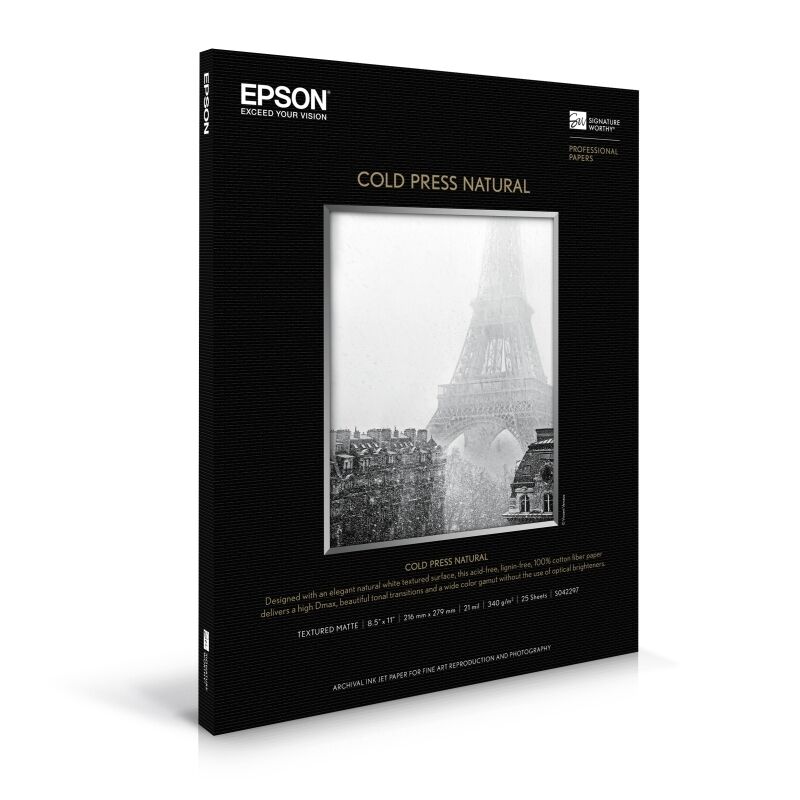 Epson S042300 Fine Art Cold Press Natural A3+ 25 Sheets