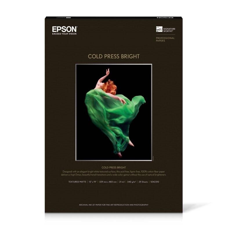 Epson S042308 Fine Art Cold Press Bright A4 25 Sheets