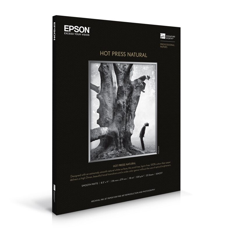 Epson S042318 Fine Art Hot Press Natural A4 25 Sheets