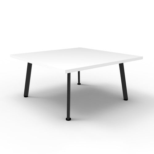 Rapidline Eternity Square Coffee Table 900 x 900mm Natural White / Black