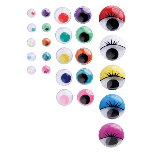 Creative School Supply Stackable Coloured Joggle Eyes Pack of 450