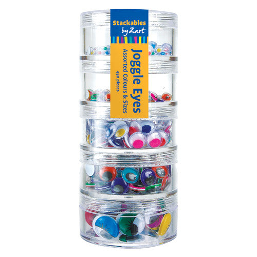 Creative School Supply Stackable Coloured Joggle Eyes Pack of 450