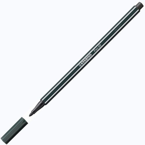 Stabilo Pen 68 Premium Colouring Pen 1.0mm Earth Green Box of 10