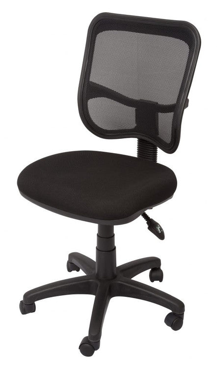 Rapidline EM300 Medium Mesh Back Operator Chair Black Fabric