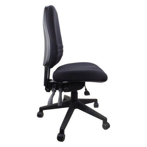 Rapidline Endeavour Pro High Back Operator Chair Black Fabric