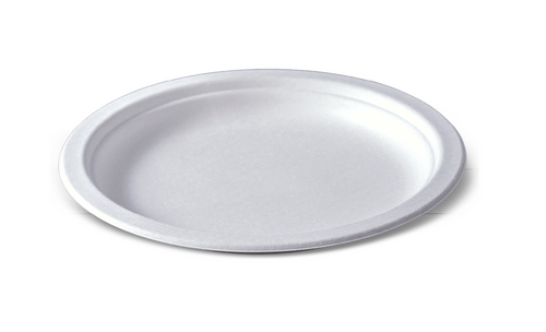 The Note Group Detpak 7in Round Sugarcane Eco Plate Carton of 1000