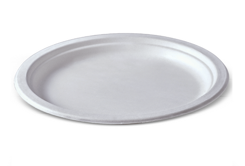 The Note Group Detpak 9in Round Sugarcane Eco Plate Carton of 500