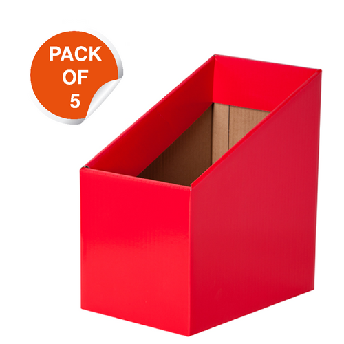 Elizabeth Richards Book Box Pack of 5 Red