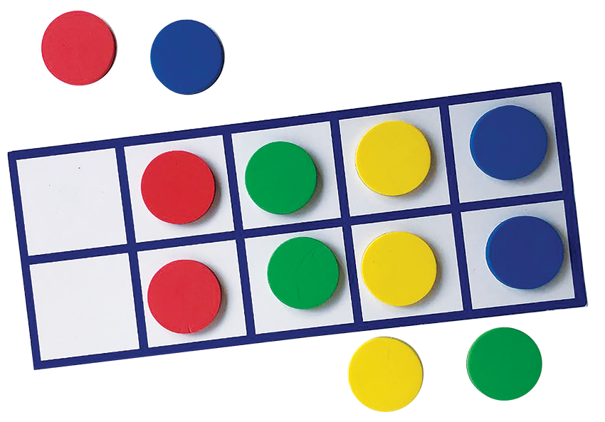 Jumbo Magnetic Ten Frames Set 4 Frames and 44 Counters Ages 5 Plus-1